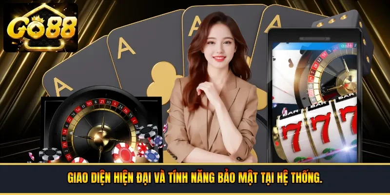 Giao diện hiện đại và tính năng bảo mật tại hệ thống
